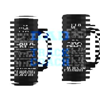 Dad Track Coach Funny Track & Field Coach Coffee Mug | Mazezy