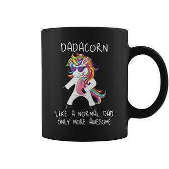 Dadacorn Like A Dad Only More Awesome Flossing Unicorn Dance Coffee Mug - Thegiftio UK