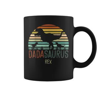 Dadasaurus Dad Dino Fathers Day Gifts Men Dinosaur Rex Coffee Mug | Mazezy
