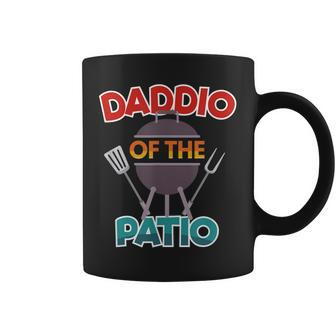 Daddio Of The Patio Home Grilling Dad Bbq Lover Mens Coffee Mug | Mazezy