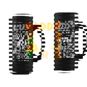 Daddy Of The Wild And Three Safari Jungle Zoo Theme Birthday Coffee Mug - Monsterry