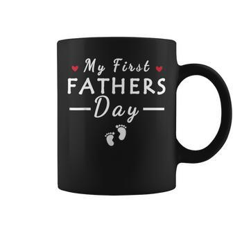 Dads Fathers Day My First Fathers Day New Dad Coffee Mug - Thegiftio UK