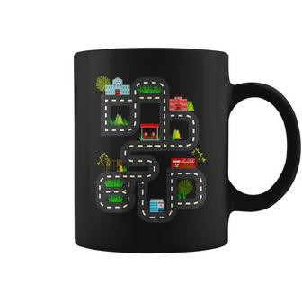Dads Road Map Play Cars On Dad Back Coffee Mug | Mazezy UK