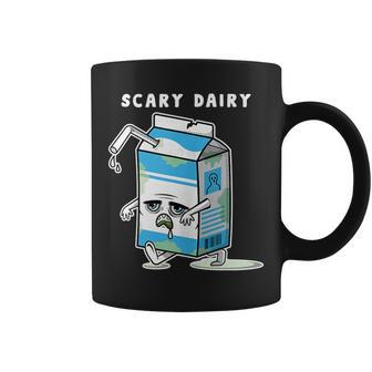 Dairy Is Scary Halloween Costume For Vegan Vegetarian Coffee Mug | Mazezy
