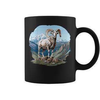 Dall Sheep With Scenic Landscape Dall Sheep Coffee Mug | Mazezy