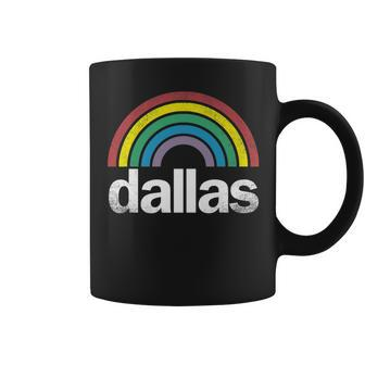 Dallas Rainbow 70S 80S Style Retro Gay Pride Men Women Coffee Mug | Mazezy