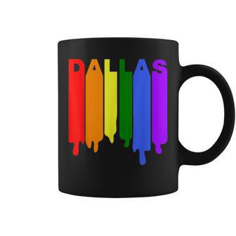 Dallas Texas Rainbow Wet Paint Lgbt Gay Pride Coffee Mug | Mazezy