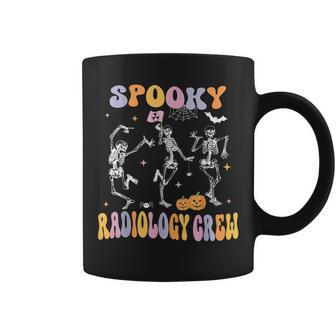 Dancing Skeleton Spooky Radiology Crew X-Ray Tech Halloween Coffee Mug