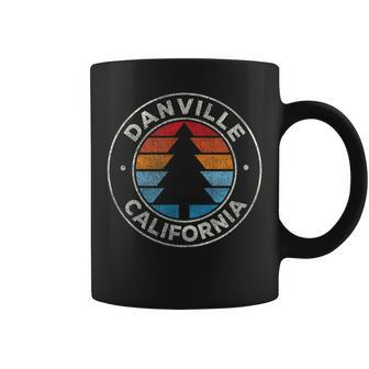 Danville California Ca Vintage Graphic Retro 70S Coffee Mug | Mazezy