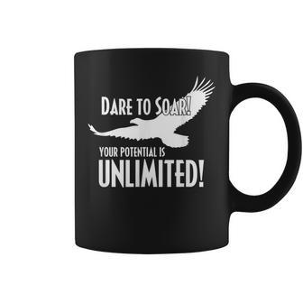 Dare To Soar Your Potential Is Unlimited Eagle Coffee Mug | Mazezy