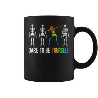Dare To Be Yourself Lgbt Pride Lgbtq Coffee Mug | Mazezy