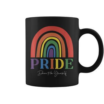 Dare To Be Yourself Love Is Love Gay Pride Month Lgbtq Coffee Mug | Mazezy