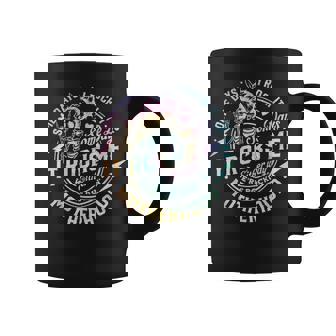 Some Days I Rock It Some Days It Rocks Me Tie Dye Skull Mom Coffee Mug | Seseable UK