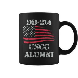 Dd214 Alumni Coast Guard Vintage American Usa Flag Uscg Usa Funny Gifts Coffee Mug | Mazezy