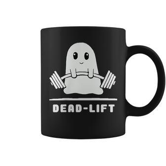 Dead Lift Ghost Halloween Ghost Gym Coffee Mug - Monsterry UK