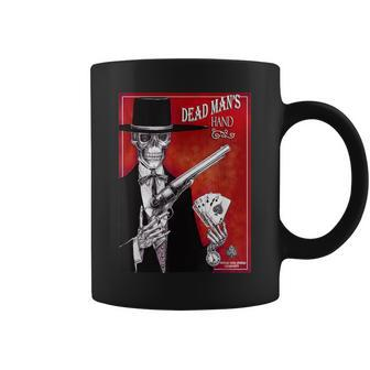 Dead Man's Hand Goth Styled Western Poker Coffee Mug | Mazezy