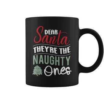 Dear Santa Theyre The Naughty Ones Brother Sister Chr Gifts For Sister Funny Gifts Coffee Mug | Mazezy