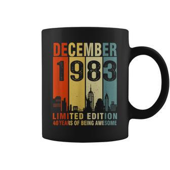 December 1983 40 Years Of Being Awesome Vintage Coffee Mug