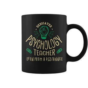 Dedicated Psychology Teacher Virtual Learning Homeschool Coffee Mug | Mazezy