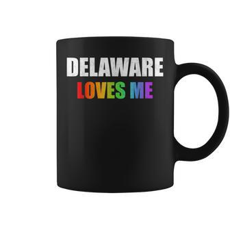 Delaware Gay Pride Lgbt Rainbow Love Lesbian Men Women Gifts Coffee Mug | Mazezy AU