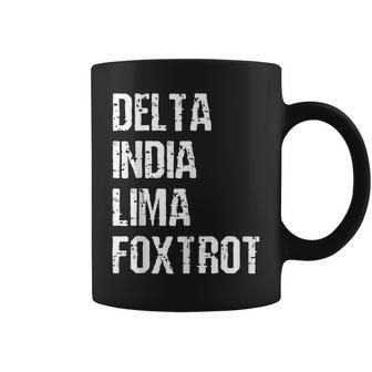 Delta India Lima Foxtrot Dilf Father Dad Funny Joking Coffee Mug | Mazezy