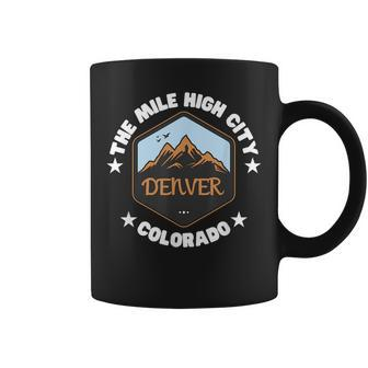 Denver Colorado Mile High City Pride 1858 Rocky Mountains Coffee Mug | Mazezy
