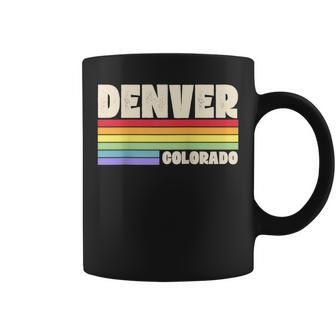 Denver Colorado Pride Rainbow Flag Gay Pride Merch Queer Coffee Mug | Mazezy DE