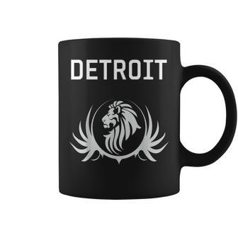 Detroit Football Fans Lions Coffee Mug | Mazezy