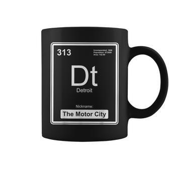 Detroit Motor City Periodic Table Michiganian Pride Michigan Coffee Mug | Mazezy