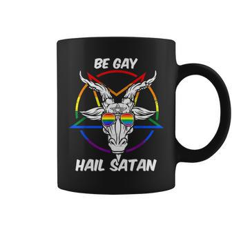 Devil Goat Symbol Lgbt Support Gay Pride Satan Halloween Coffee Mug | Mazezy