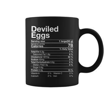 Deviled Eggs Nutrition Fact Thanksgiving Turkey Day Coffee Mug - Monsterry CA