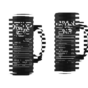 Deviled Eggs Nutrition Facts Funny Thanksgiving Gifts Coffee Mug | Mazezy