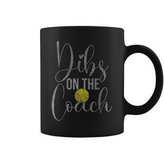 Dibs On The Coach Softball For Coach Wife Women Coffee Mug | Mazezy