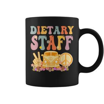 Dietary Staff Groovy Hippie Retro Week Appreciation Coffee Mug | Mazezy AU