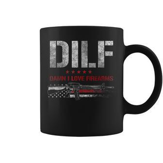 Dilf - Damn I Love Firearms Coffee Mug | Mazezy