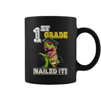 Dinosaur Graduation Hat First Grade Nailed It Class Of 2034 Coffee Mug | Mazezy
