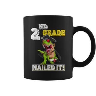 Dinosaur Graduation Hat Second Grade Nailed It Class Of 2033 Coffee Mug | Mazezy
