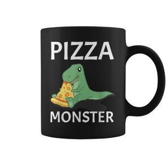 Dinosaur Pizza Monster Italian Cheese Cooking Coffee Mug | Mazezy
