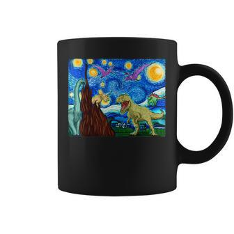 Dinosaur Starry Night Dinosaurs Dinosaur Lover Coffee Mug | Mazezy