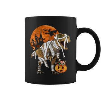 Dinosaur T Rex Mummy Pumpkin Halloween Costume For Boys Kids Mummy Funny Gifts Coffee Mug | Mazezy
