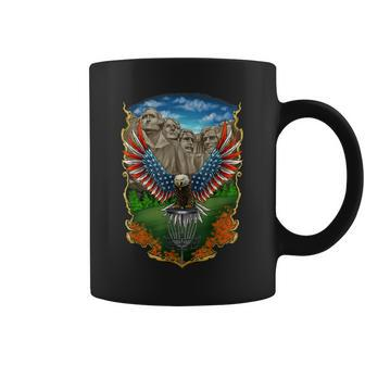 Disc Golf Bald Eagle Disc Golf Gift Mount Rushmore Disc Golf Coffee Mug | Mazezy