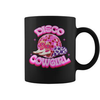 Disco Pink Cowgirl Hat & Boot Rodeo Western Country Southern Rodeo Funny Gifts Coffee Mug | Mazezy