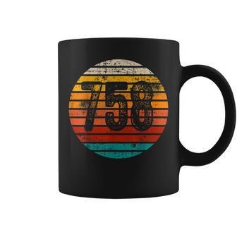 Distressed Vintage Sunset 758 Area Code Coffee Mug | Mazezy