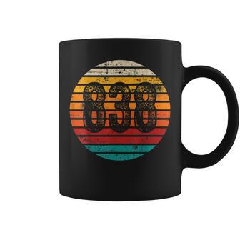 Distressed Vintage Sunset 838 Area Code Coffee Mug | Mazezy