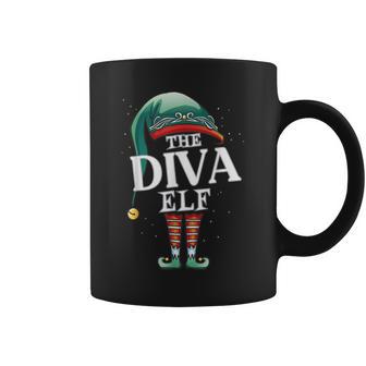 Diva Elf Christmas Group Xmas Pajama Party Coffee Mug - Monsterry