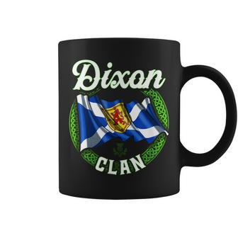 Dixon Clan Scottish Last Name Scotland Flag Funny Last Name Designs Funny Gifts Coffee Mug | Mazezy