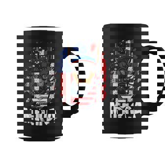 Doberman Pinscher American Pride Flag Dog Lover Usa Coffee Mug | Mazezy