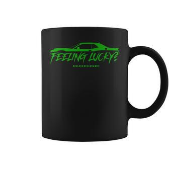Dodge St Patrick's Day Feeling Lucky Coffee Mug | Mazezy