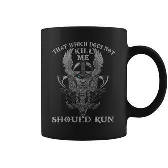 That Which Does Not Kill Me Should Run Viking Roots Coffee Mug | Mazezy