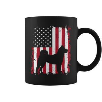 Dog Akita Usa Flag Patriotic 4Th Of July 422 Paws Coffee Mug - Monsterry CA